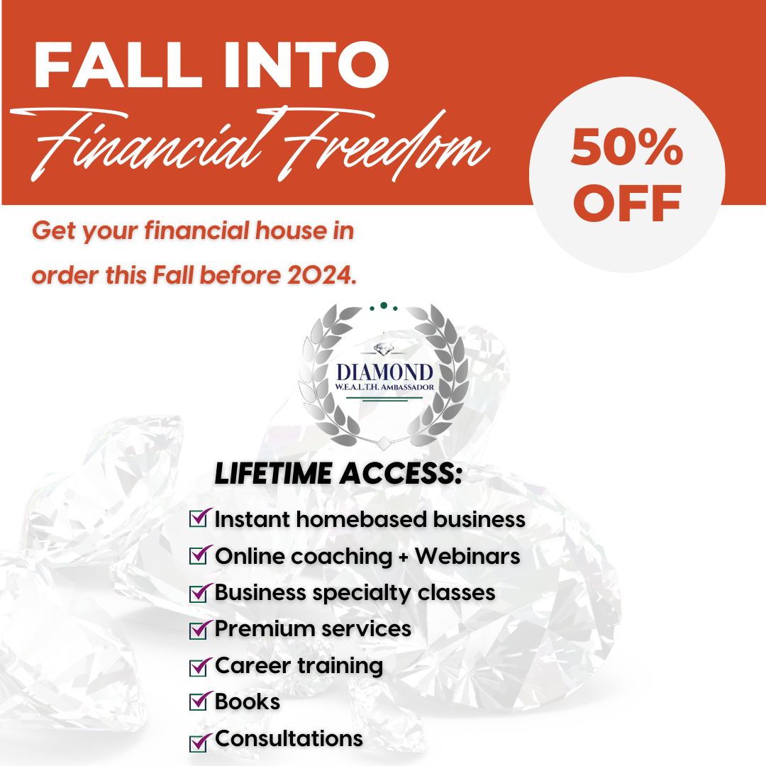 Discounted DIAMOND W.E.A.L.T.H. Ambassador Lifetime Membership 50% OFF- $2999 - CODE FINLIT50
