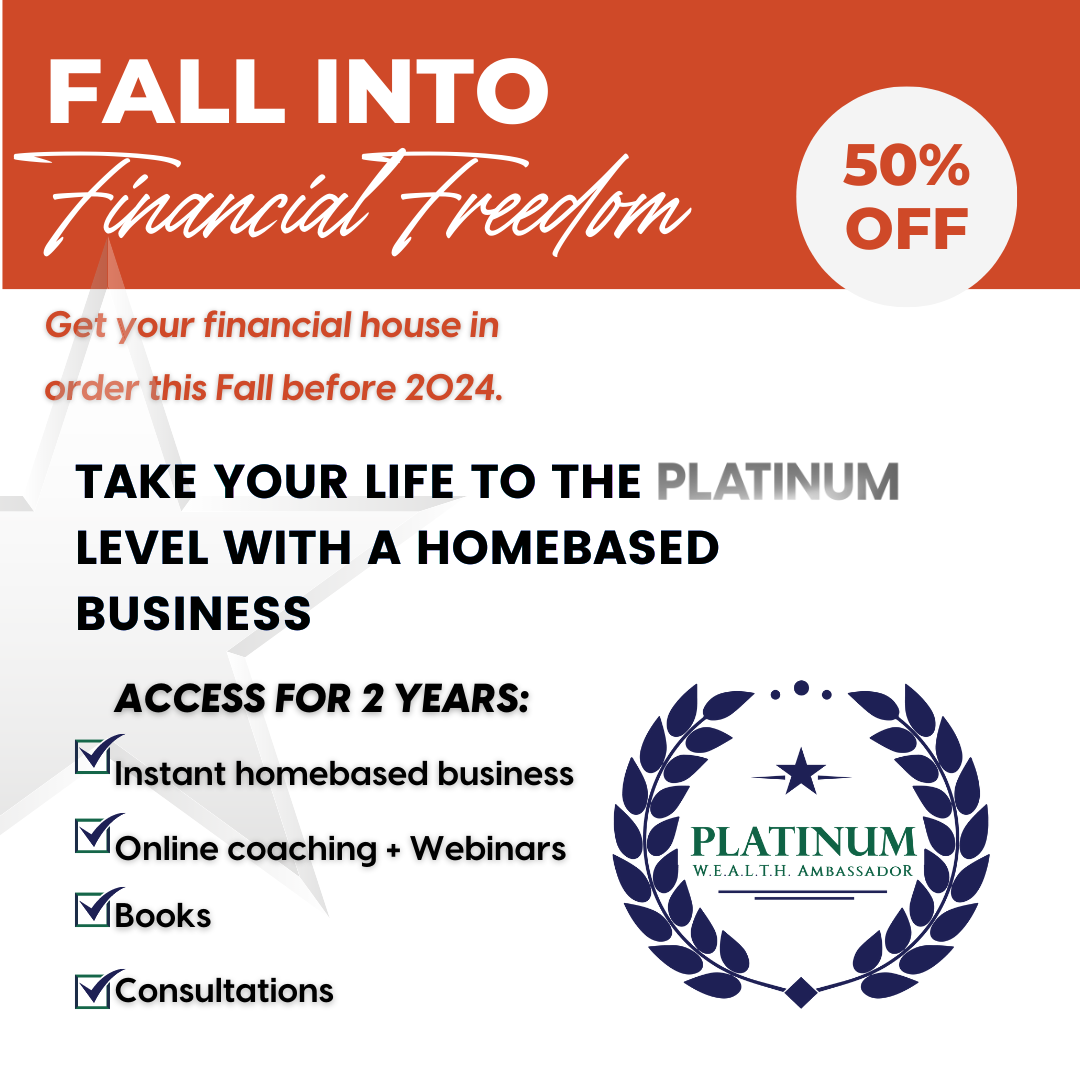 Discounted Platinum W.E.A.L.T.H. Ambassador for Two Years 50% OFF - $499 - CODE FINLIT50